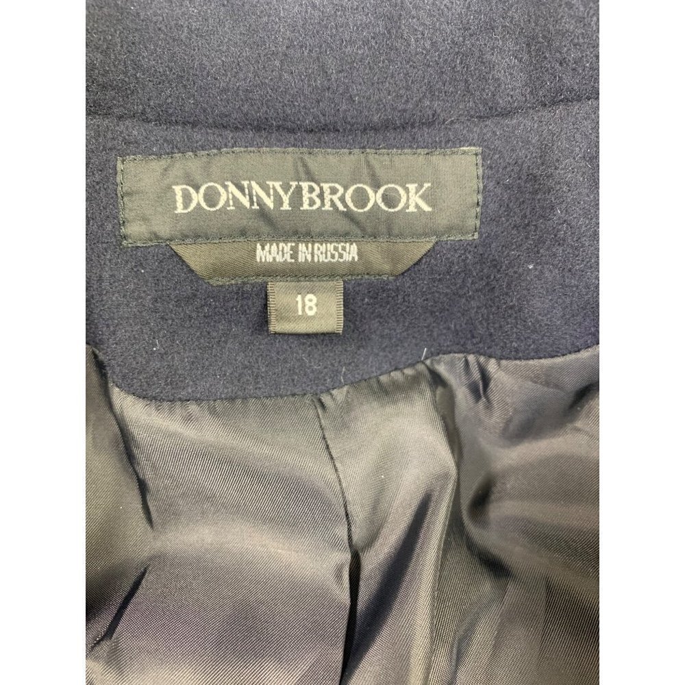 Donny Brook Women's Navy Blue Long Coat - Picture 3 of 6